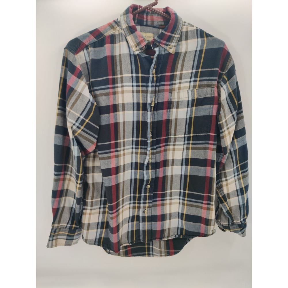 Hobbs Creek‎ Mens Flannel Plaid Shirt Small Long Sleeve Button Down Casual